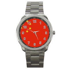 Flag Of People s Republic Of China Sport Metal Watch by abbeyz71