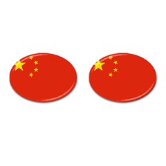 Flag Of People s Republic Of China Cufflinks (oval) by abbeyz71