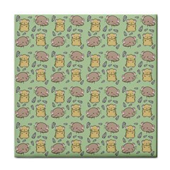 Hamster Pattern Face Towel by Sapixe