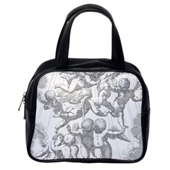 Angel Line Art Religion Angelic Classic Handbag (one Side)