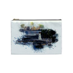 Lighthouse Art Sea Ocean Vintage Cosmetic Bag (medium)