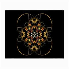 Fractal Stained Glass Ornate Small Glasses Cloth (2 Sides)