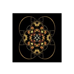 Fractal Stained Glass Ornate Satin Bandana Scarf