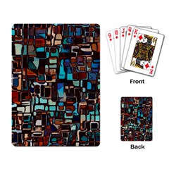 Stained Glass Mosaic Abstract Playing Cards Single Design