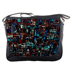 Stained Glass Mosaic Abstract Messenger Bag by Sapixe