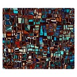 Stained Glass Mosaic Abstract Double Sided Flano Blanket (Small)  50 x40  Blanket Front