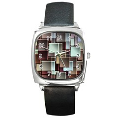 Texture Artwork Mural Murals Art Square Metal Watch