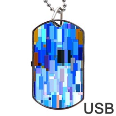 Color Colors Abstract Colorful Dog Tag Usb Flash (two Sides)