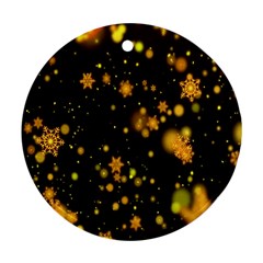 Background Black Blur Colorful Ornament (round) by Sapixe