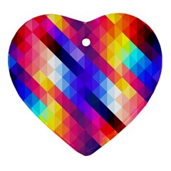 Abstract Background Colorful Pattern Ornament (Heart)