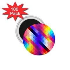 Abstract Background Colorful Pattern 1.75  Magnets (100 pack) 