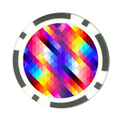 Abstract Background Colorful Pattern Poker Chip Card Guard (10 pack)