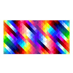 Abstract Background Colorful Pattern Satin Shawl