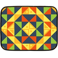 Background Geometric Color Double Sided Fleece Blanket (mini)  by Sapixe