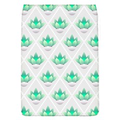 Plant Pattern Green Leaf Flora Removable Flap Cover (l)