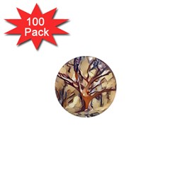 Tree Forest Woods Nature Landscape 1  Mini Magnets (100 Pack) 
