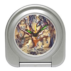 Tree Forest Woods Nature Landscape Travel Alarm Clock