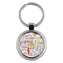 Writing Author Motivation Words Key Chain (round) by Sapixe