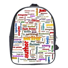 Writing Author Motivation Words School Bag (large)