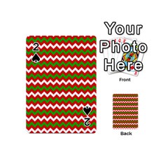Christmas Paper Scrapbooking Pattern Playing Cards Double Sided (mini) by Sapixe