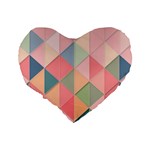 Background Geometric Triangle Standard 16  Premium Heart Shape Cushions Back