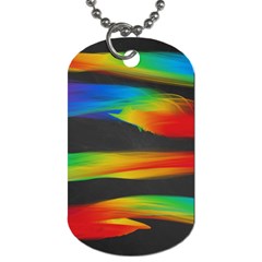 Colorful Background Dog Tag (two Sides) by Sapixe