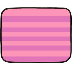 Pink Stripes Striped Design Pattern Fleece Blanket (mini)