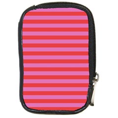 Stripes Striped Design Pattern Compact Camera Leather Case by Sapixe