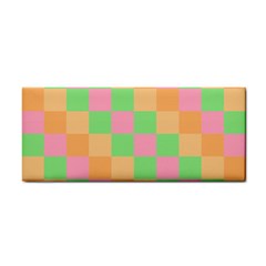 Checkerboard Pastel Squares Hand Towel