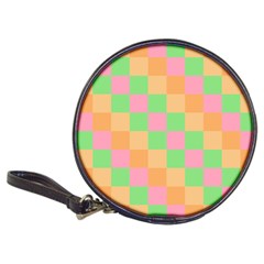 Checkerboard Pastel Squares Classic 20-CD Wallets