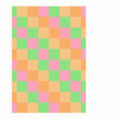 Checkerboard Pastel Squares Small Garden Flag (Two Sides)