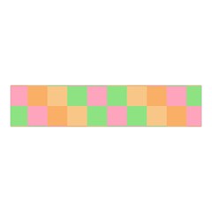 Checkerboard Pastel Squares Velvet Scrunchie