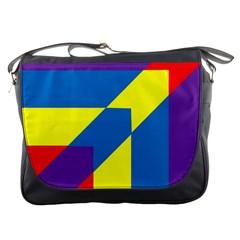 Colorful Red Yellow Blue Purple Messenger Bag