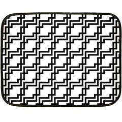 Pattern Monochrome Repeat Fleece Blanket (mini) by Sapixe