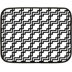 Pattern Monochrome Repeat Double Sided Fleece Blanket (mini) 