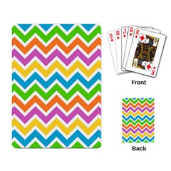 Chevron Pattern Design Texture Playing Cards Single Design by Sapixe