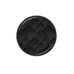 Diagonal Square Black Background Hat Clip Ball Marker (10 Pack)