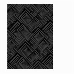 Diagonal Square Black Background Large Garden Flag (two Sides) by Sapixe