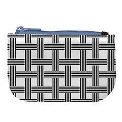 Seamless Stripe Pattern Lines Large Coin Purse