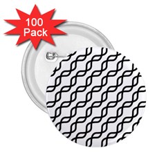 Diagonal Stripe Pattern 2 25  Buttons (100 Pack) 
