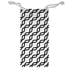 Diagonal Stripe Pattern Jewelry Bag