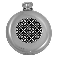 Abstract Background Arrow Round Hip Flask (5 Oz)