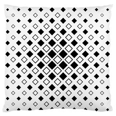 Square Diagonal Pattern Monochrome Standard Flano Cushion Case (one Side)
