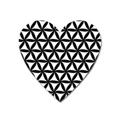 Pattern Floral Repeating Heart Magnet by Sapixe