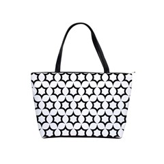 Pattern Star Repeating Black White Classic Shoulder Handbag