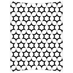 Pattern Star Repeating Black White Back Support Cushion