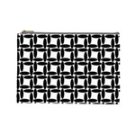 Ellipse Pattern Background Cosmetic Bag (Large) Front