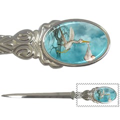 Cute Baby Is Coming With Stork Letter Opener by FantasyWorld7