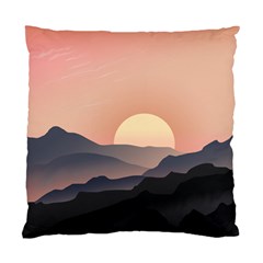 Sunset Sky Sun Graphics Standard Cushion Case (two Sides) by HermanTelo