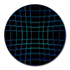 Texture Lines Background Round Mousepads